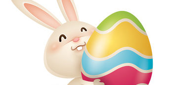 Easter bunny and egg