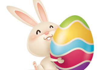 Easter bunny and egg